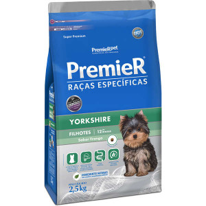 Ração Premier Pet Raças Específicas Yorkshire Cães Filhotes - 1kg/2,5kg